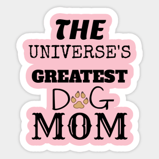 DOG MOM Sticker